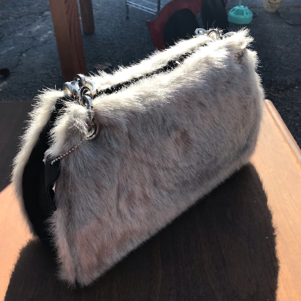 Faux fur purse
